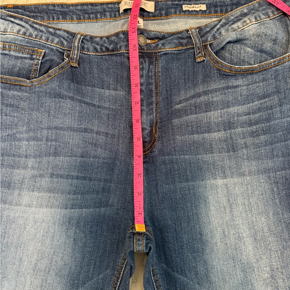 Judy Blue Like-New Cropped Fit Fringe Hem Jeans, 3XL - Picture 4 of 9